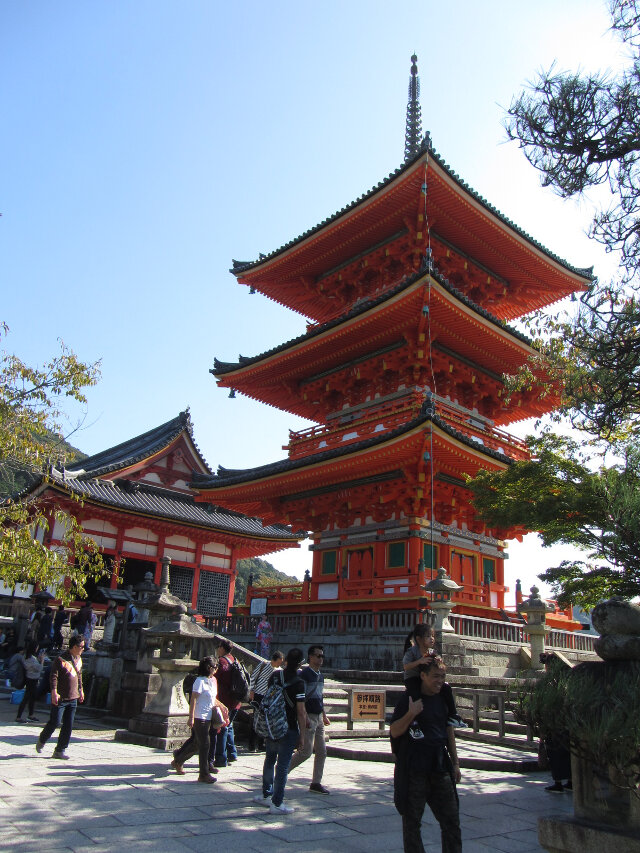 京都清水寺三重塔