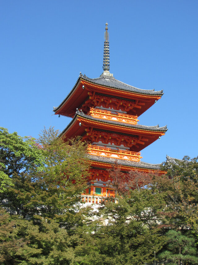 京都清水寺 三重塔