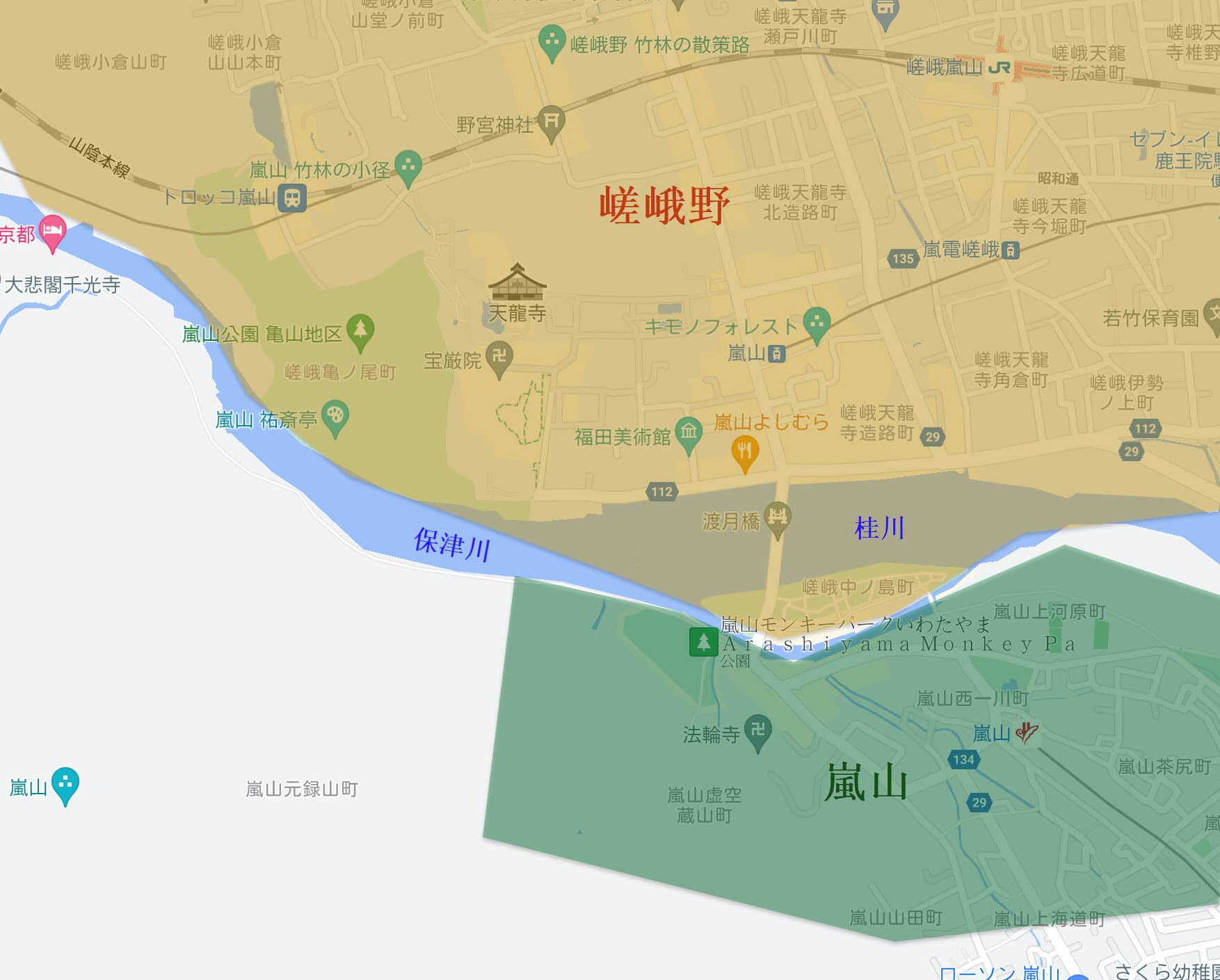 京都桂川地圖