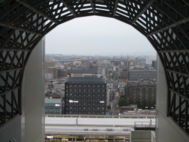 京都火車站．空中徑路 Skyway 俯瞰京都市