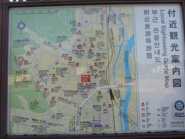京都東山區遊覽地圖