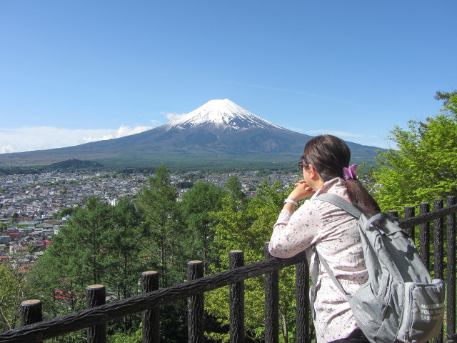 淺倉山公園 眺望富士山