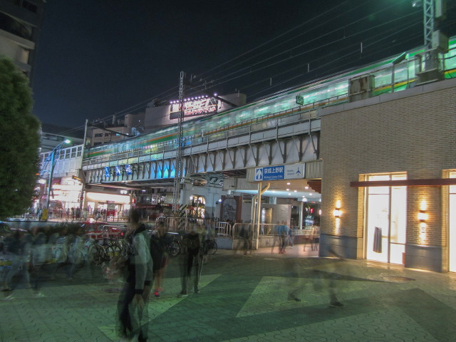 上野駅 広小路口前街道