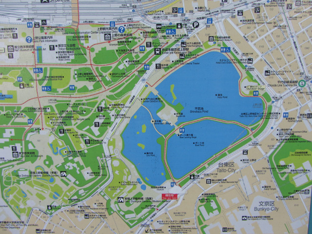 東京．上野公園地圖