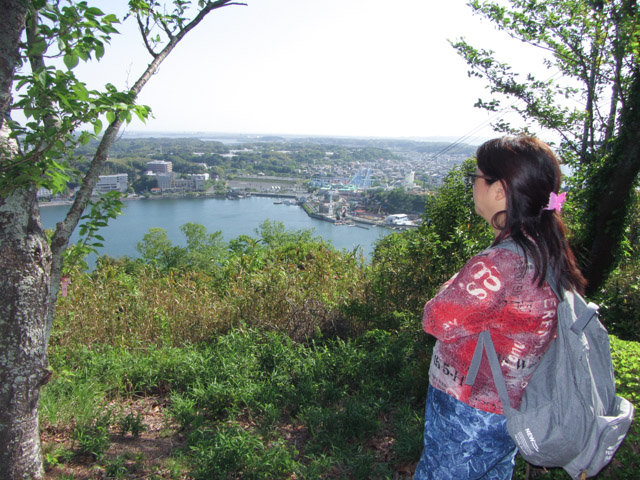 日本濱松大草山山頂俯瞰濱名湖