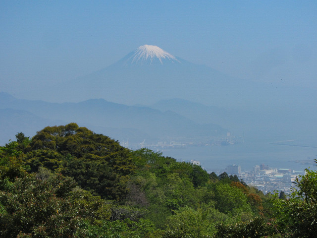 静岡市 日本平山頂展望台 (吟望台) 眺望富士山
