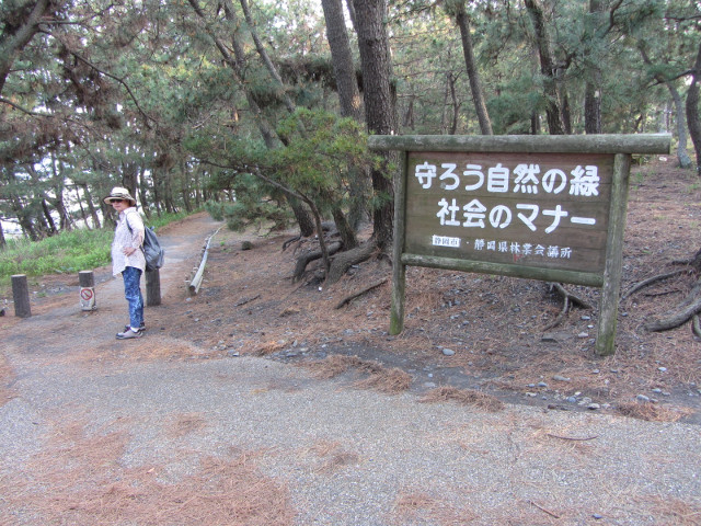 静岡市清水區三保松原 鐮ケ崎遊步道入口