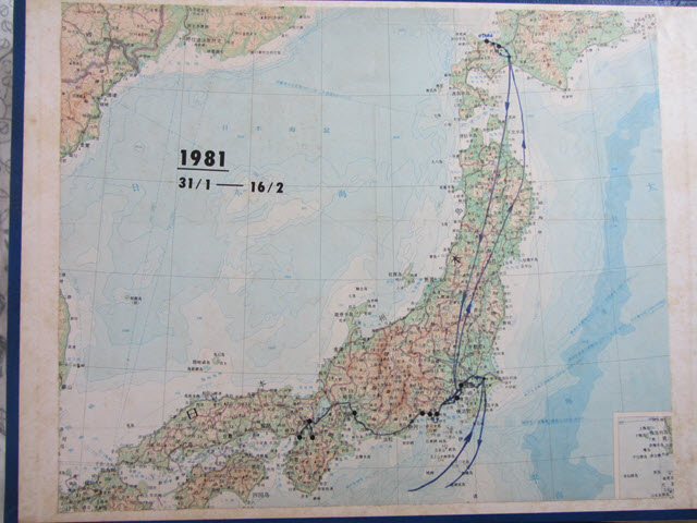 日本中部、關東、北海道旅遊路線圖
