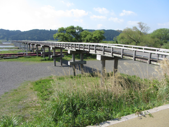 靜岡縣島田市 大井川蓬萊橋 世界最長的木橋