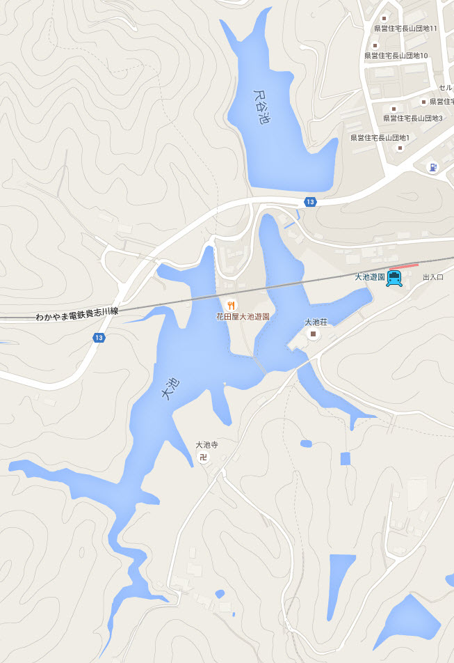 wakayama-dentetsu-oikeyuen-station-map