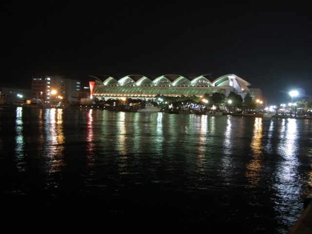 日本九州博多區 博多港 晚上夜色