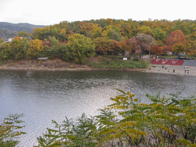 韓國大邱鳳舞公園 (봉무공원) 丹山池秋天紅葉