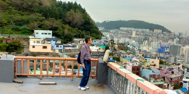釜山峨嵋洞碑石文化村展望台