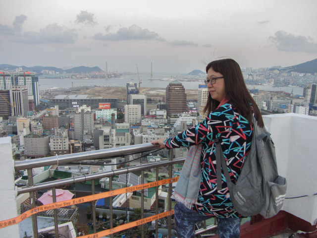 韓國釜山望洋路俯瞰釜山港