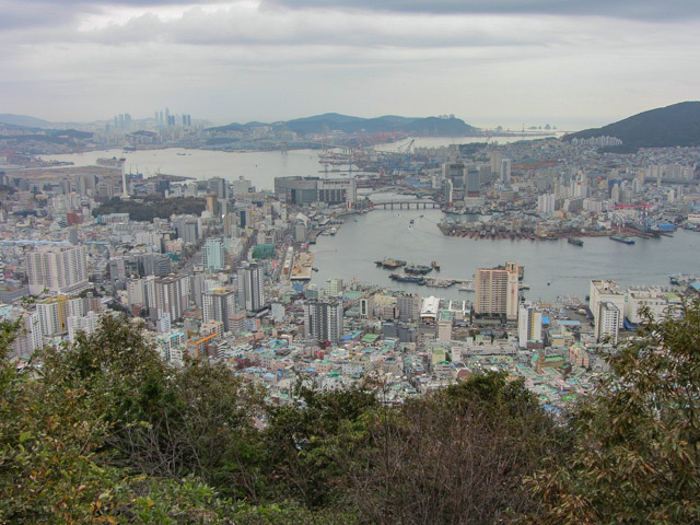 韓國釜山 天魔山展望台 俯瞰釜山港