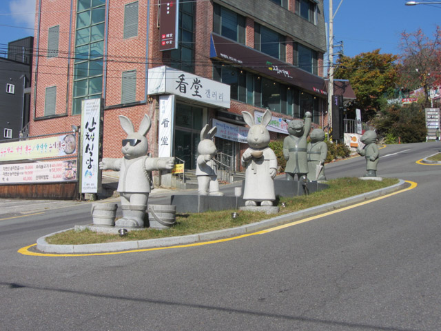 韓國大邱 八公山風景區市中心 往纜車站陡斜馬路