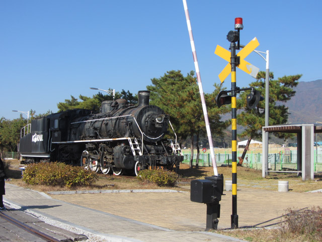 韓國榮州 豐基舊火車站 蒸汽機關車 (蒸汽火車頭)