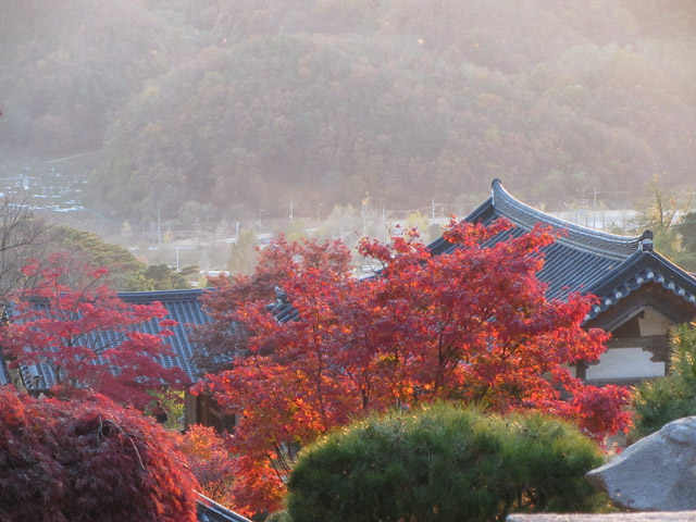 韓國榮州浮石寺 黃昏景色