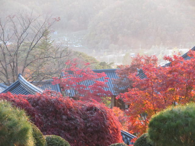 韓國榮州浮石寺 黃昏景色