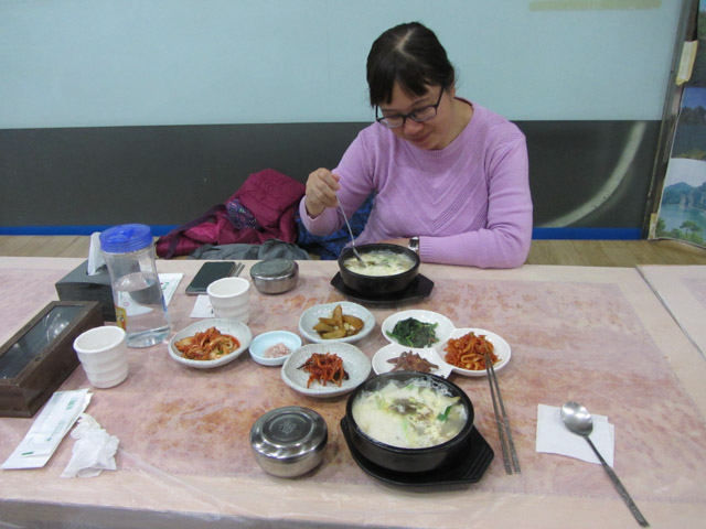 韓國丹陽餐館晚餐 柴魚湯飯