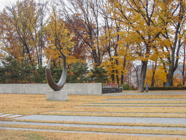 韓國首爾南山公園 安重根義士紀念館 秋天紅葉景色