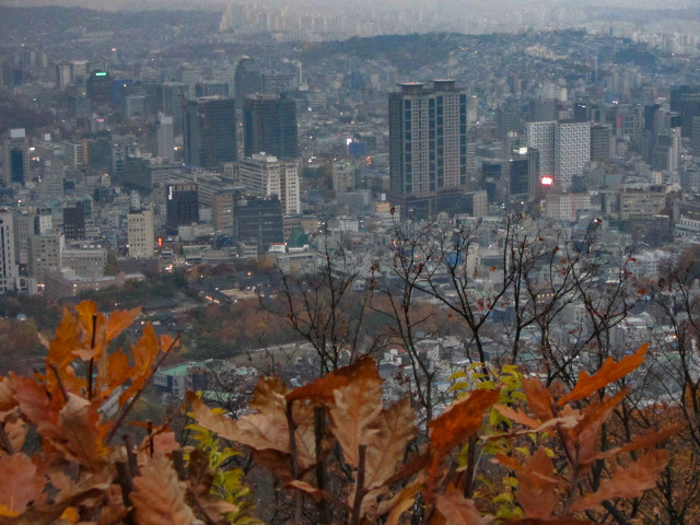 韓國南山首爾塔 展望台 俯瞰首爾市