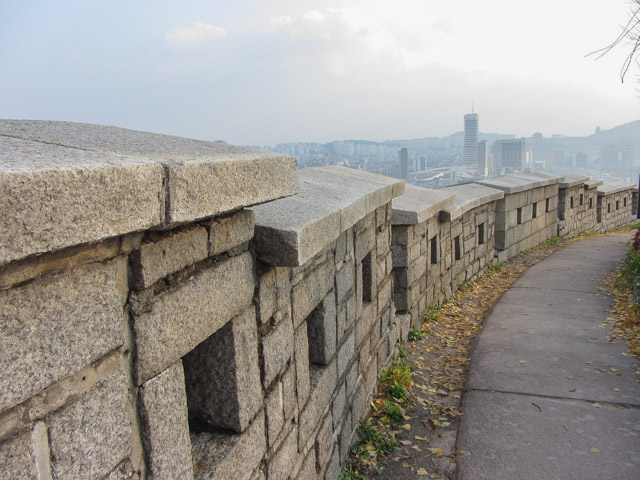 首爾城郭路駱山段 最高的地方