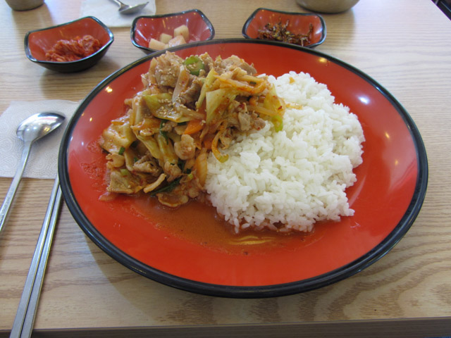 安東火車站 附近餐廳 肉片碟頭飯午餐