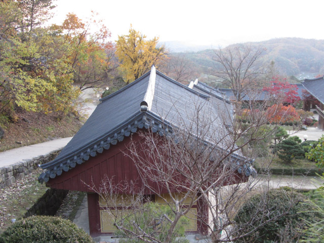 韓國榮州浮石寺 秋天紅葉、黃銀杏景色