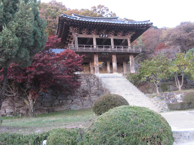 韓國榮州浮石寺 安養樓 傍晚寧靜景色