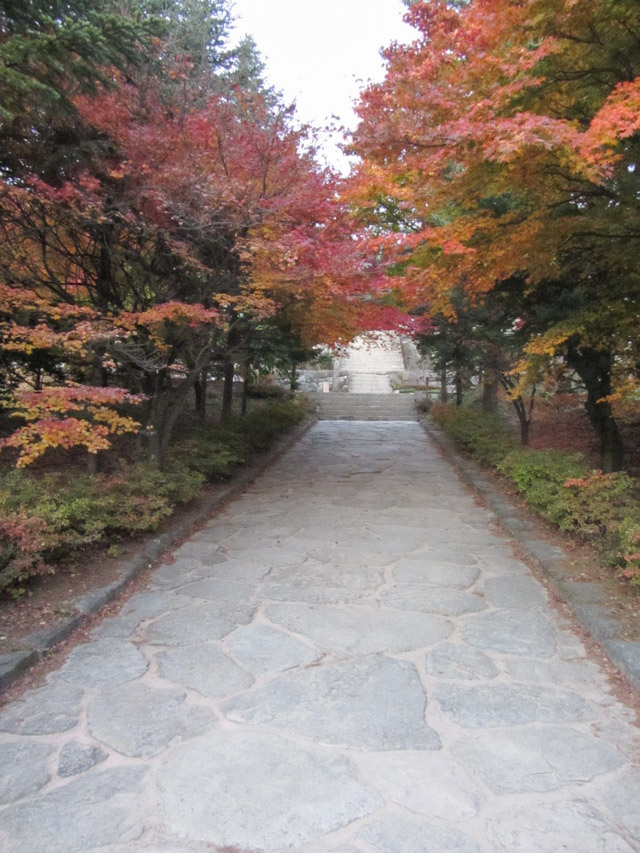 榮州浮石寺 秋天漂亮紅葉景色