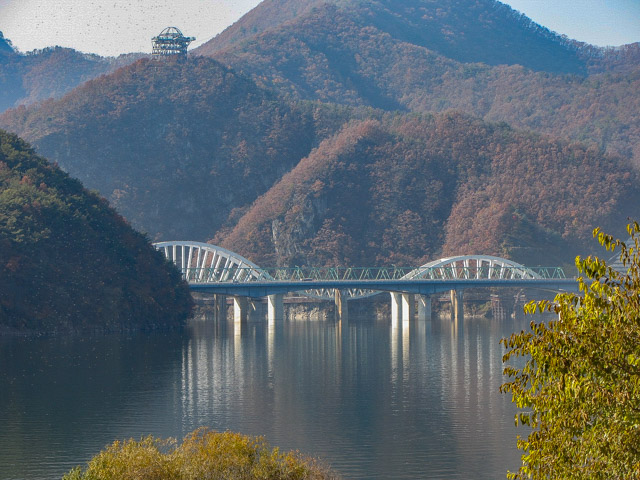 韓國丹陽南漢江 上津大橋、萬川下 Skywalk