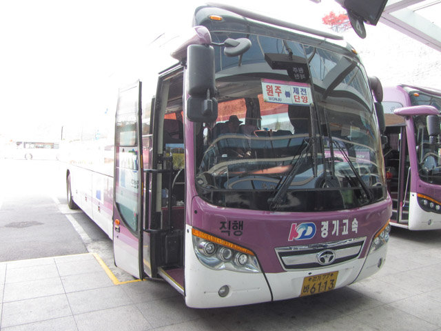 韓國丹陽 往堤川長途巴士