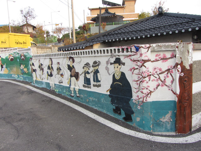 韓國忠清北道 堤川校洞民俗村 壁畫