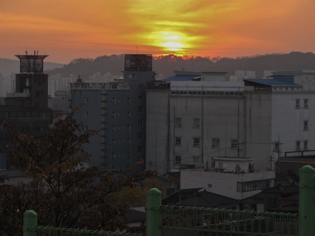 韓國忠清北道 堤川高等學校 (제천고교) 日落
