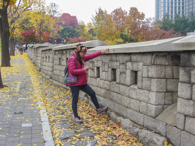 韓國首爾城廓路 秋天紅葉、金黃銀杏漂亮街景