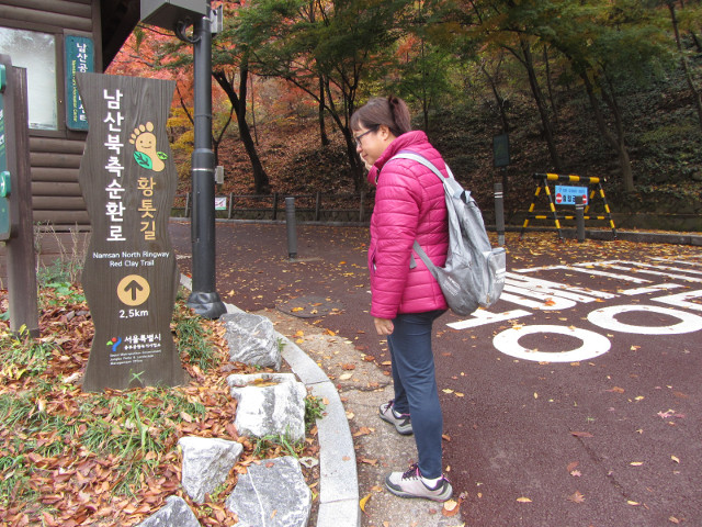 韓國首爾南山公園 南山北側循環路入口