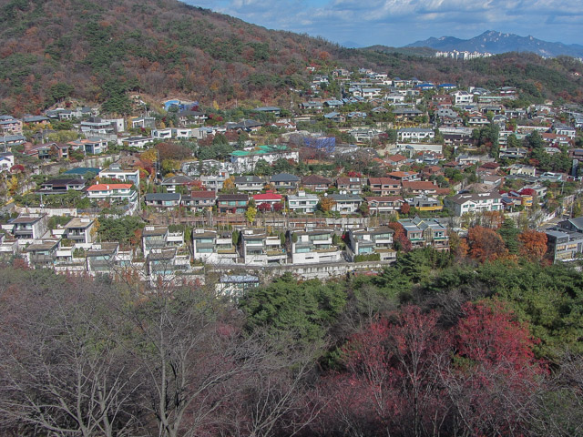 首爾城郭 北岳山段 馬岩展望台 城北區 (Seongbuk-gu) 方向