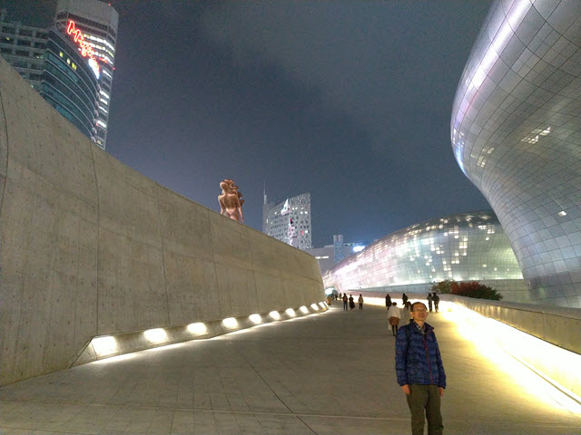 首爾東大門設計廣場 晚上夜色