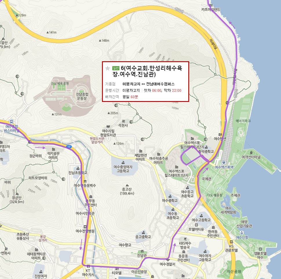 yeosu-city-bus-no-6-route-01