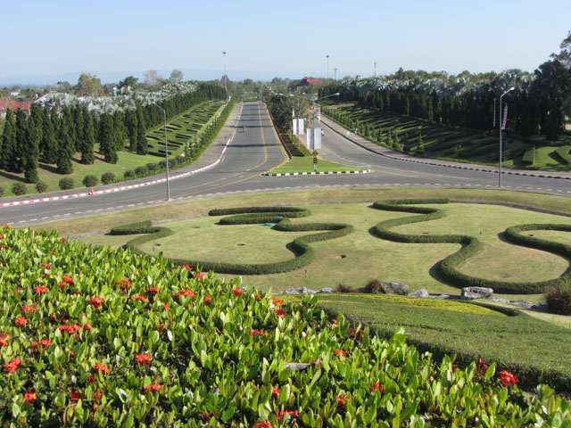 泰國清邁拉查帕皇家花園(Royal Park Rajapruek) 出口前展望台