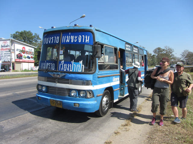 泰國清萊市 白廟巴士站