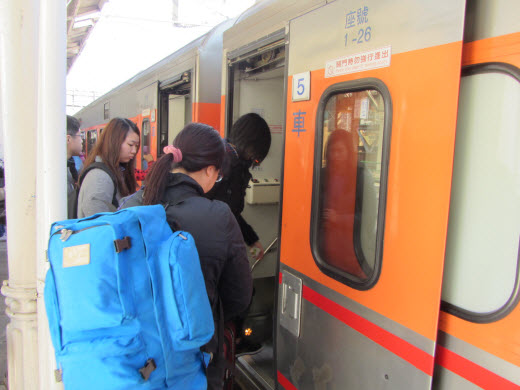 台中乘火車往台南