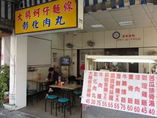 台南安平路大腸蚵仔麵線午餐
