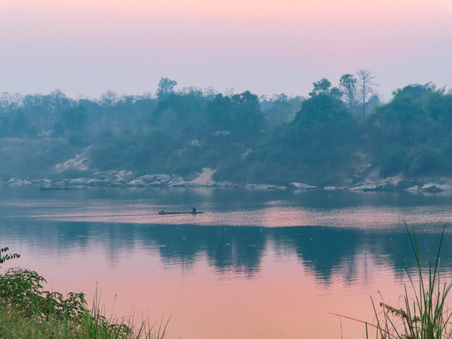 Khong Chiam 泰國月河大清早日出景色